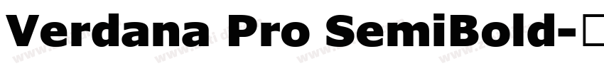 Verdana Pro SemiBold字体转换